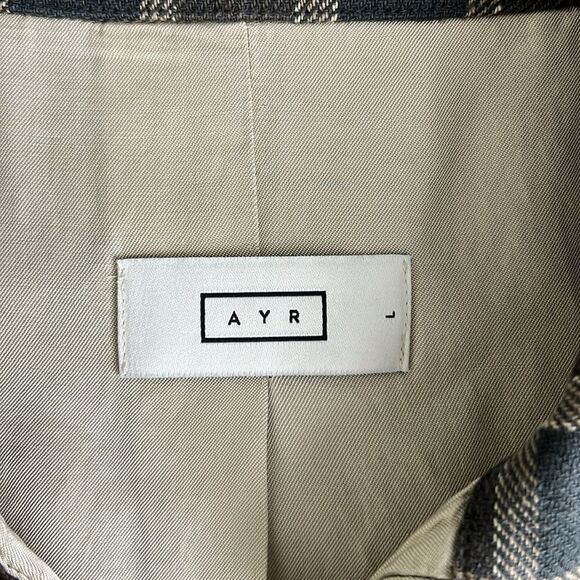 AYR The Club Cafe Linen Blend Lined Classic Luxury Jacket Size L - Picture 4 of 11